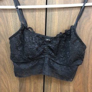 ONLY black lace bralette